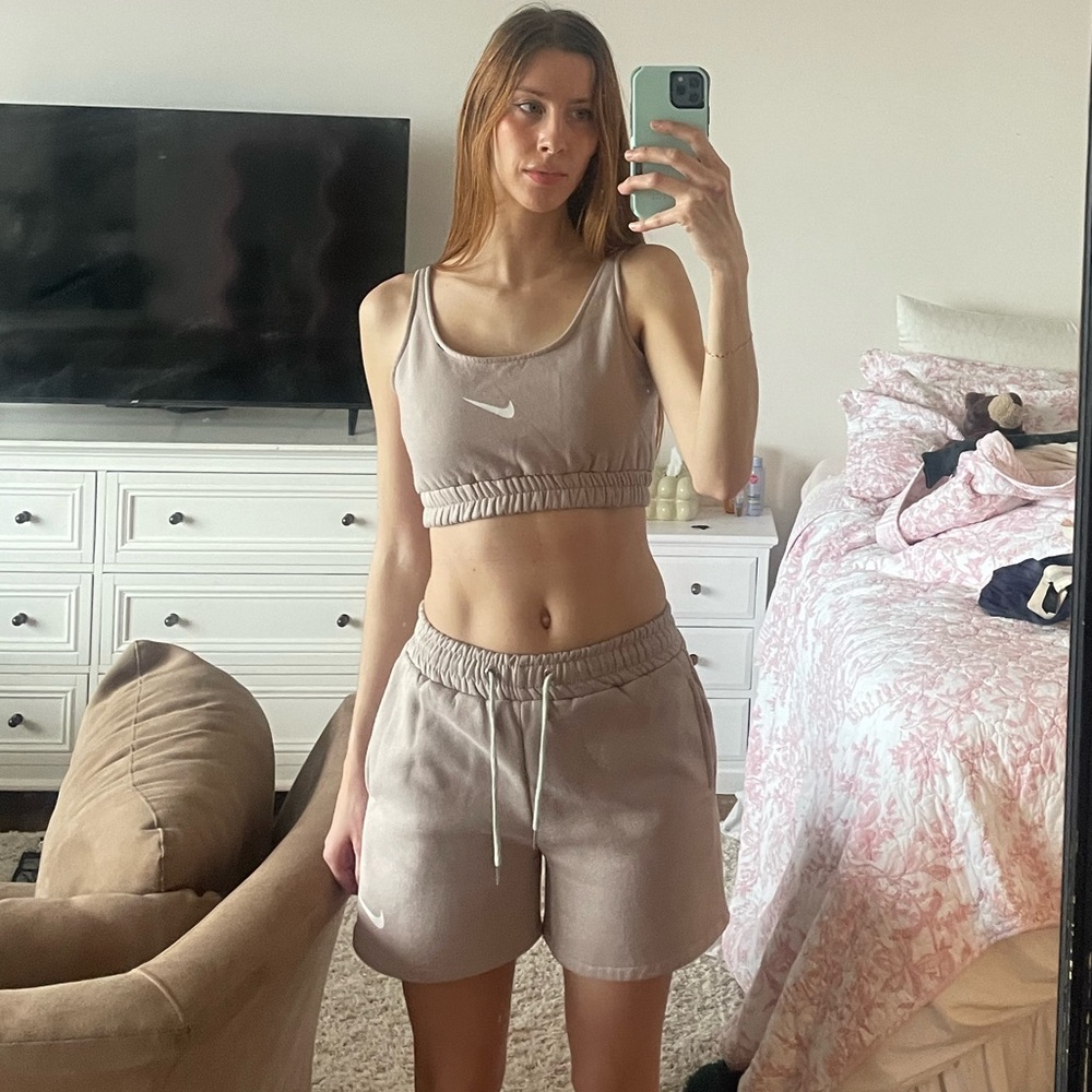 Nike Crop Tank and Shorts Set